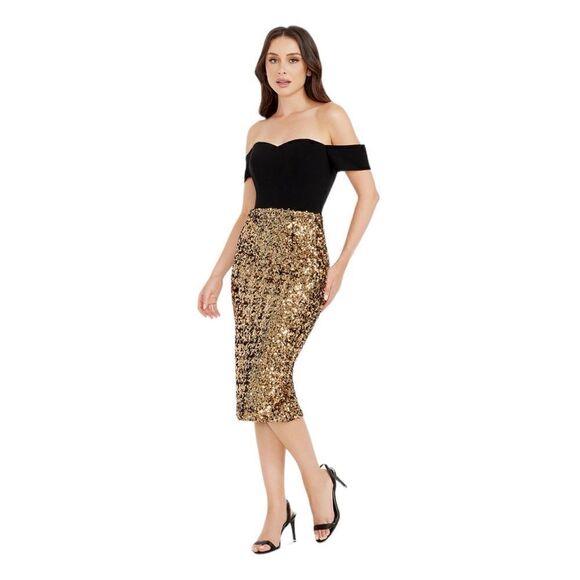 Dress the population
Women's Bailey Sequined-Skirt Dress - Picture 4 of 4